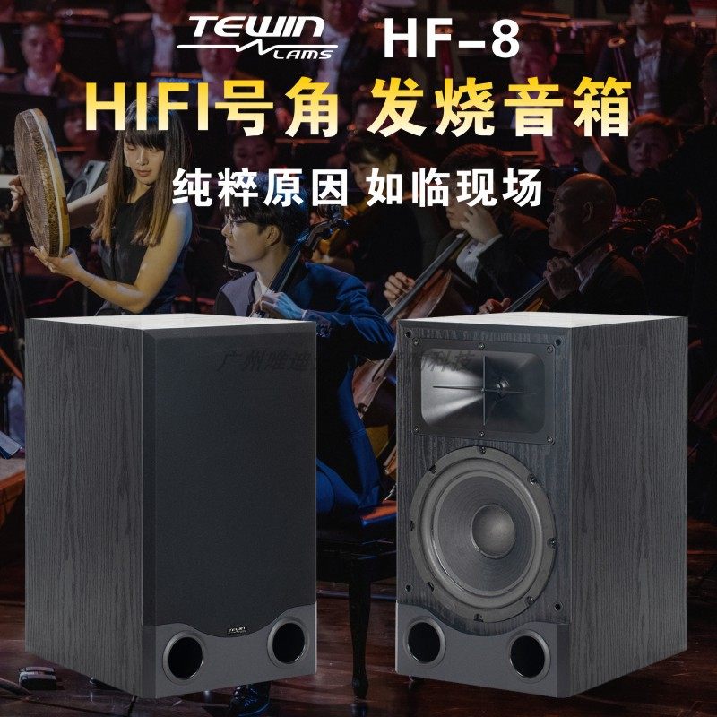 天韵HIFI书架6.5寸8寸两分频发烧订制喇叭家用卡拉OK影院会议音箱