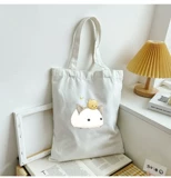 Оригинальный шоппер, сумка, универсальный школьный рюкзак на одно плечо с буквами, портативный тканевый мешок, Южная Корея, простой и элегантный дизайн