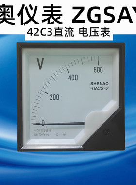 ZGSAYB 沈奥 42C3  600v 500V 1000V 指针式 直流 电压表 直接式