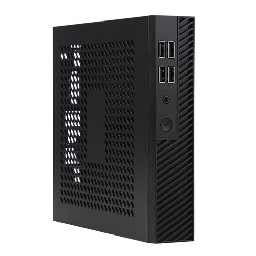 SKTC全新DX01薄款半高thin mini itx台式电脑迷你机箱可背挂VESA