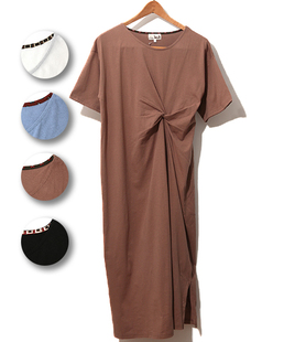 新款titicaca民族风森系文艺范全棉圆领长裙