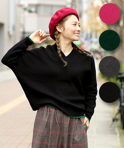 复古民族风不对称插肩女式毛衣