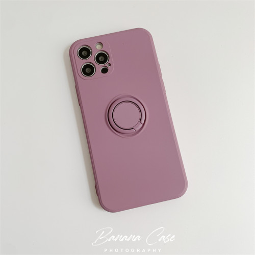 iPhone17promax黑加仑指环扣软壳