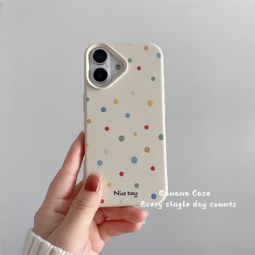 iPhone彩色波点niceday手机壳