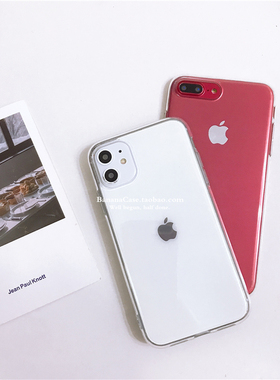 BananaCase加厚防摔适用iPhone12pro透明手机壳11/8plus全包xs/14软13ProMax苹果15pro保护套16promax软壳pro