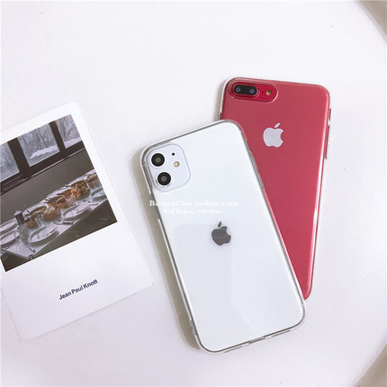 BananaCase加厚防摔适用iPhone12pro透明手机壳11/8plus全包xs/14软13ProMax苹果15pro保护套16promax软壳pro