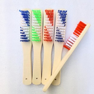 家用鞋 刷长柄硬毛清洁刷子木质清洁多用洗衣刷加长柄多功能清洁刷