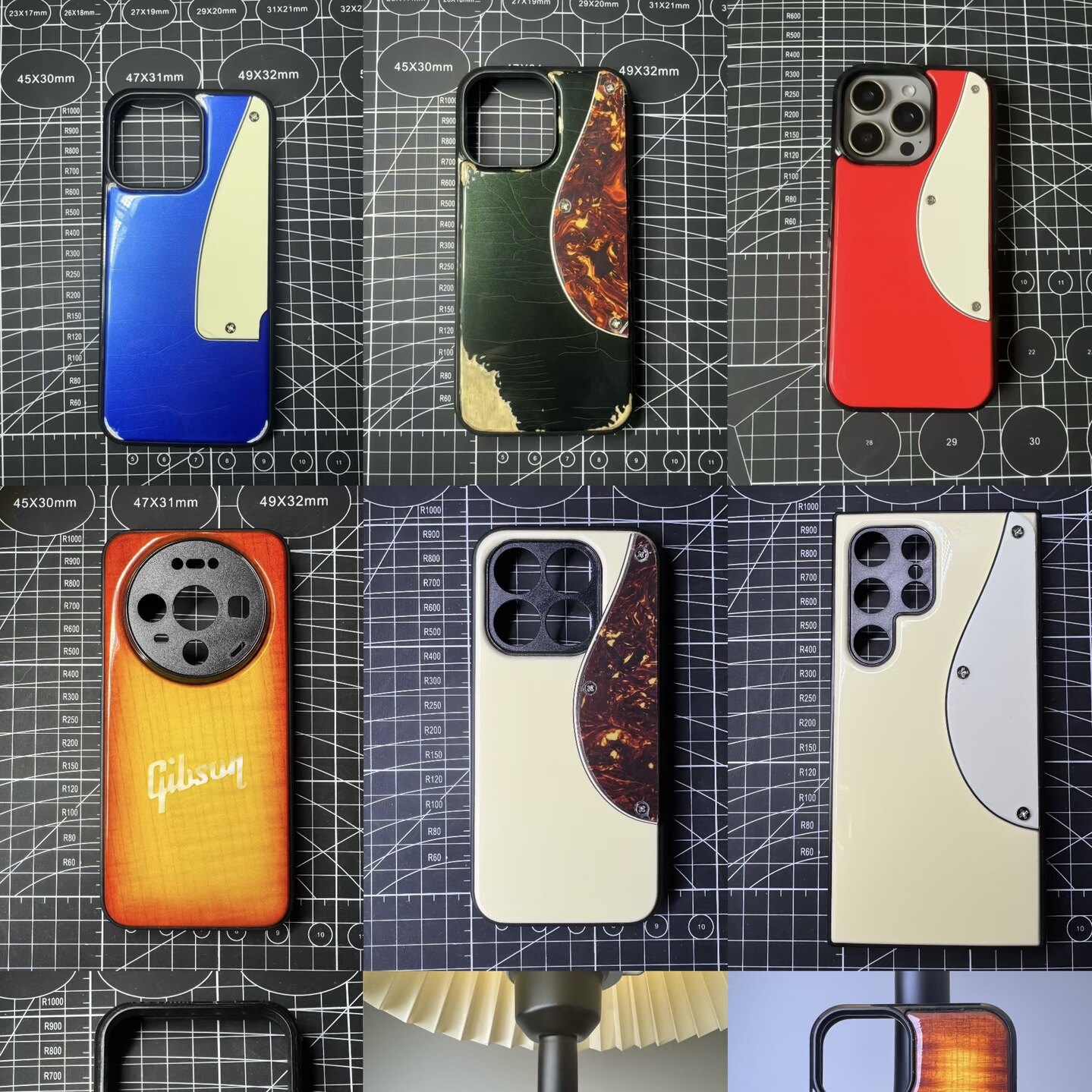 fender复古吉他定制手机壳硝基漆喷漆做旧摇滚风苹果iphone防摔壳