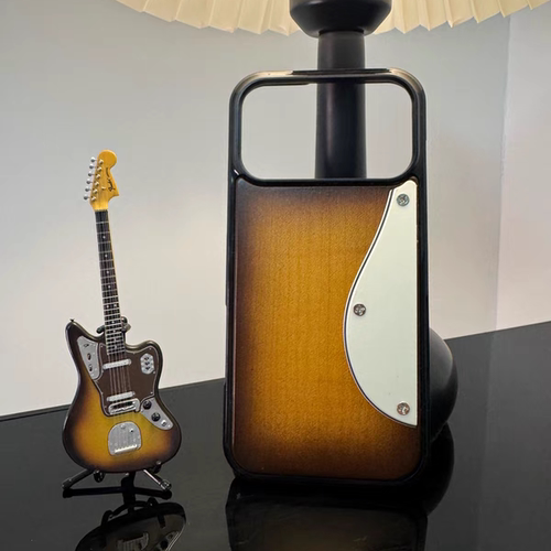 fender芬达电吉他实木定制吉他摇滚手机壳硝基漆喷漆relic复古做旧摇滚风苹果iphone全系全包防摔壳