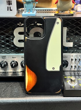 fender芬达黑套三色渐变电吉他实木定制吉他摇滚手机壳硝基漆喷漆relic复古做旧摇滚风苹果iphone全系防摔壳