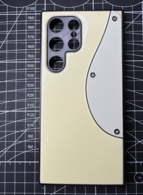 电吉他实木定制吉他摇滚手机壳硝基漆手工复古做旧三星全系防摔壳