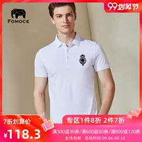Mùa hè gia đình mới quần áo nam hoang dã kéo dài ve áo ngắn tay áo thun kinh doanh phần mỏng giản dị áo sơ mi POLO - Polo ao thun polo nam