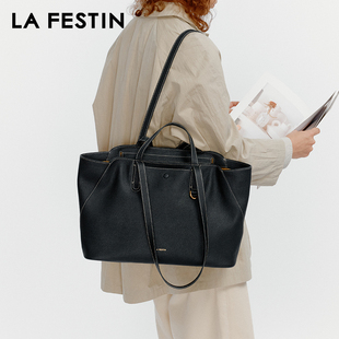 拉菲斯汀头层牛皮口袋包包女式2026新款夏手提腋下包大容量托特包