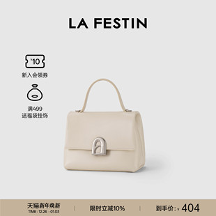 拉菲斯汀头层牛皮白色包新款 秋冬真皮女包手提斜挎小众通勤凯莉包
