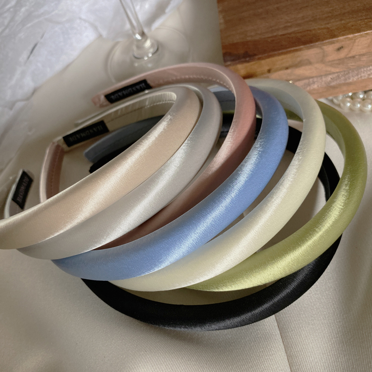 高级感压发卡子缎面洗脸简约