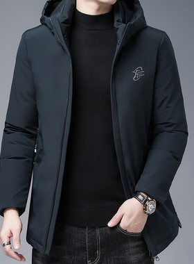 加厚款连帽保暖羽绒棉服冬装外套