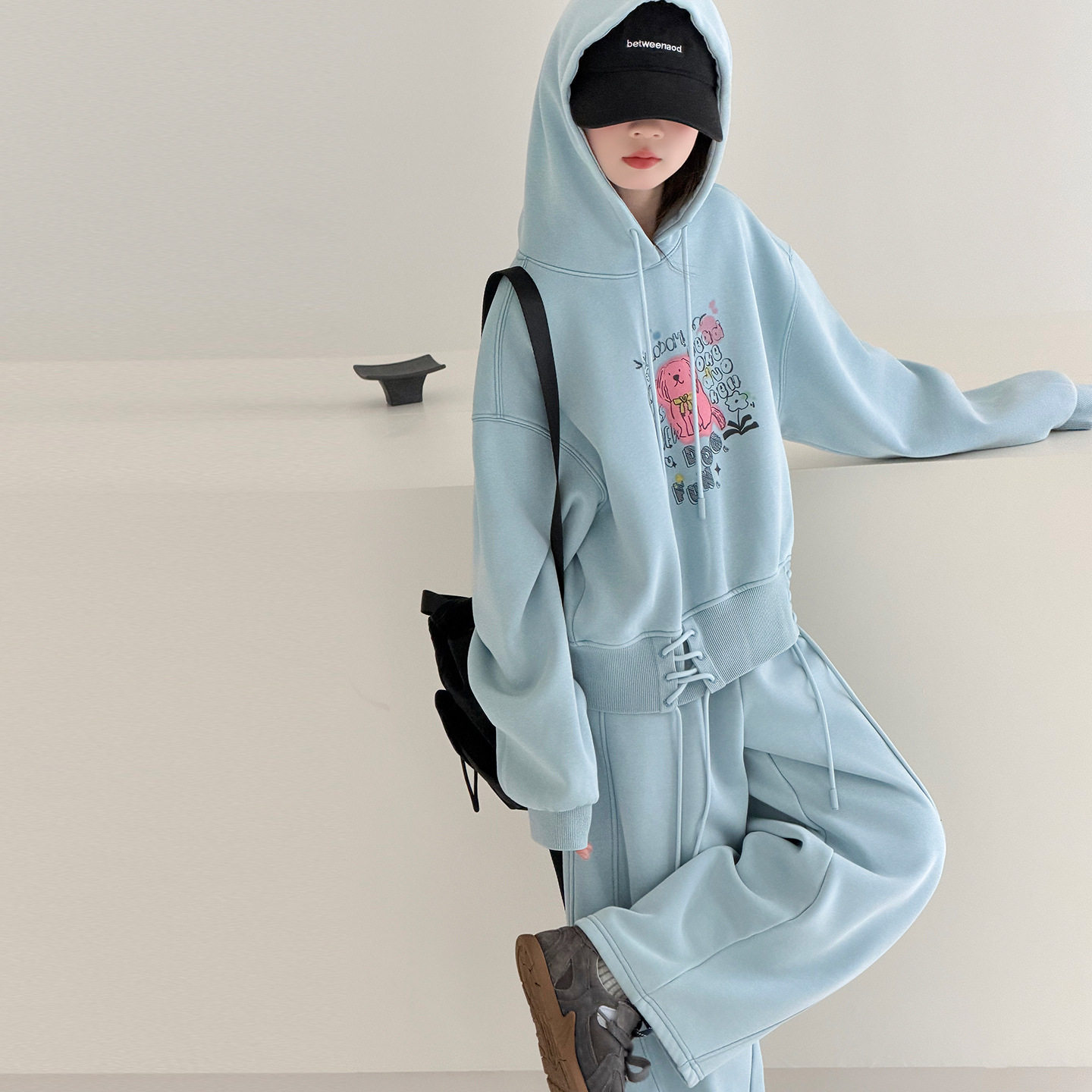 女童秋季卫衣套装童装新款女孩秋套装