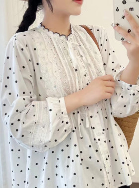 春季哺乳衬衫纯棉月子服孕妇装