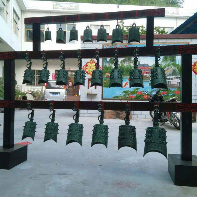 仿古青铜器大厅广场婚礼风水摆件曾侯乙编钟镇宅做旧包老家居饰品