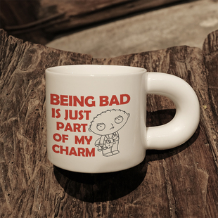 Family guy恶搞之家饺子周边马克杯陶瓷情侣办公室咖啡杯子胖胖杯