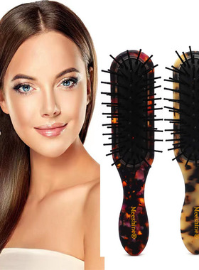 日韩醋酸气囊梳女士大理石纹气垫梳家用美发玳瑁梳长发梳