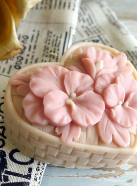 PPSOAP原创设计手工皂模具食品级硅胶模 HR021 三色堇