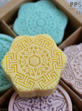 PPSOAP硅胶手工皂模具 蜡烛石膏香薰模 DIY材料 FE073 一模两穴