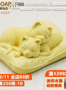PPSOAP原创设计食品级硅胶模 手工皂模 烘焙模具 LV004 慵懶