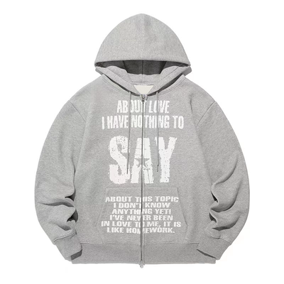 韩系ins安宥真同款开衫外套重磅连帽纯棉卫衣女秋冬宽松拉链女