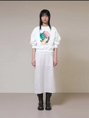 25新款 印花 型抓绒套头宽松圆领卫衣女长袖 大码 纯棉重磅Ari家版