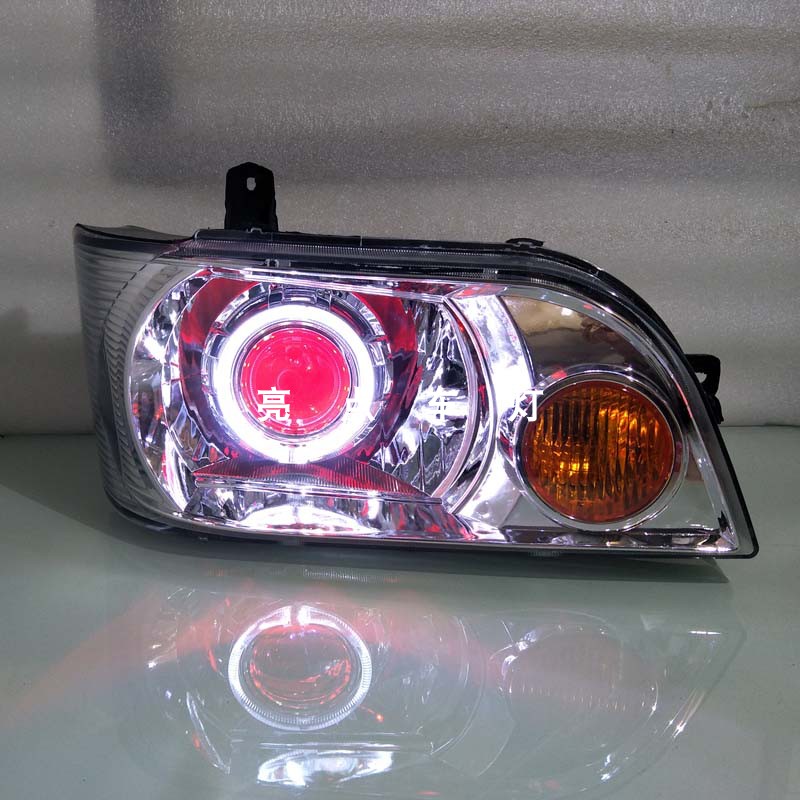 适用东风小康K17大灯总成升级改装LED双光透镜天使眼日行灯