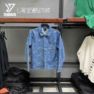 Nike耐克 Jordan 男子AJ满印Logo牛仔运动休闲夹克外套FN4650-436