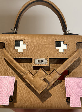 mosaic马赛克娃娃包Quelle idole kelly Doll bag picto epsom