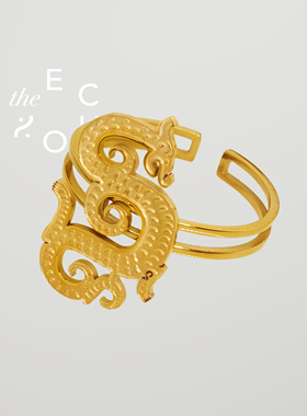 theECHO唤应「龙女」18k镀金 国风礼物 开口 戒指 情侣 设计感