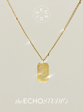 theECHO唤应「竹月」东方美学 精致 原创设计 新中式 锁骨 项链女