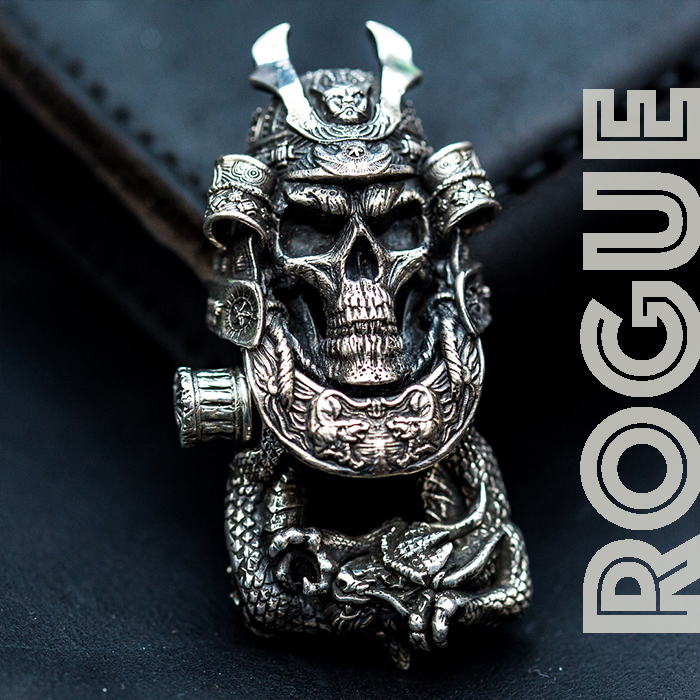 rogue伞绳手工编织骷髅武士手链