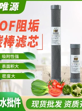 FOF阻垢碳棒滤芯10寸20寸阻垢滤芯净水器滤芯家用商用活性炭滤芯