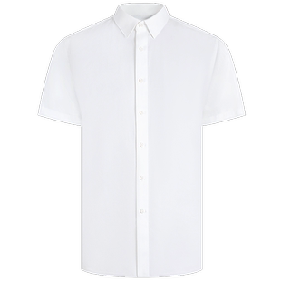 【商场同款+丝光】乔治白夏季男士短袖衬衫商务职业直筒白衬衣