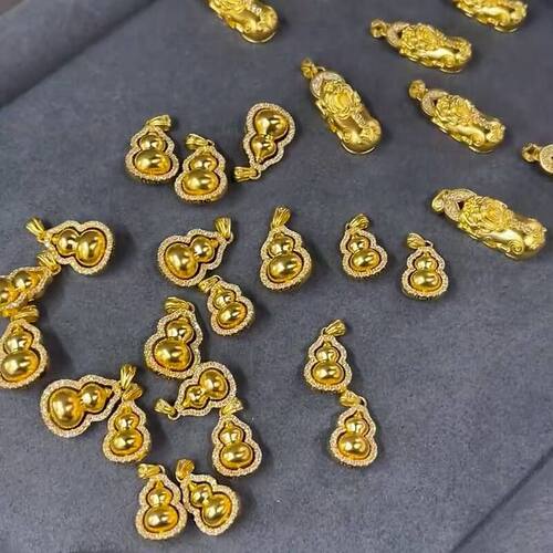 真金24电镀强保色金店同款古风