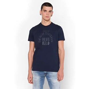 D意大利街头休闲潮牌男装欧美男士修身纯棉短袖T恤出口小众