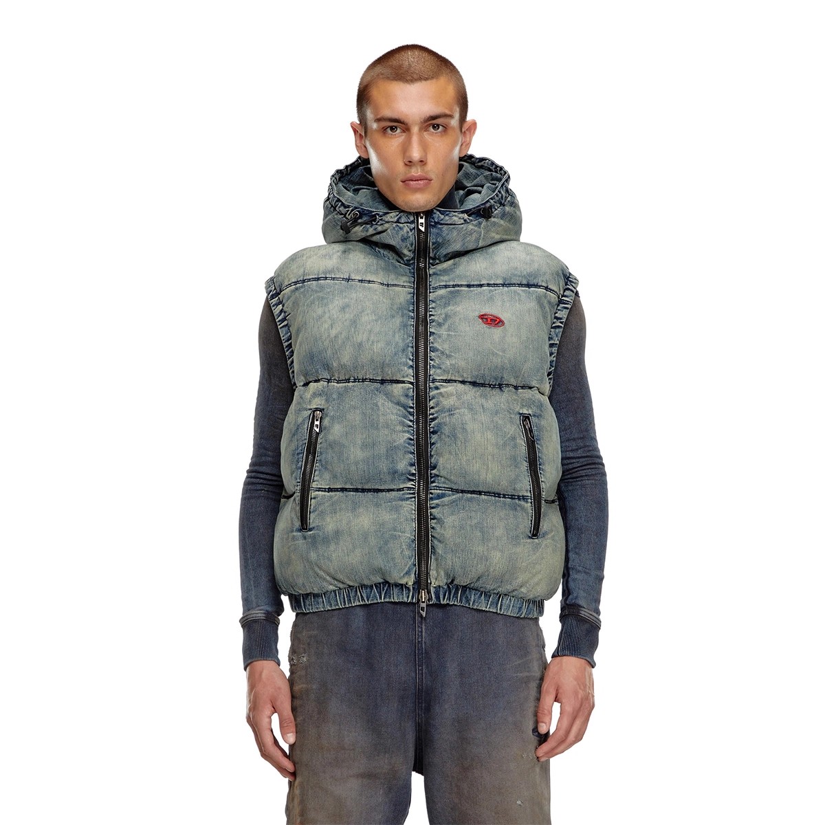 意大利街头潮牌男装棉服棉马甲