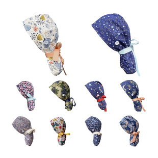 手术室花帽男女医师服手术帽洗手衣刷手服手术服口腔医生帽子