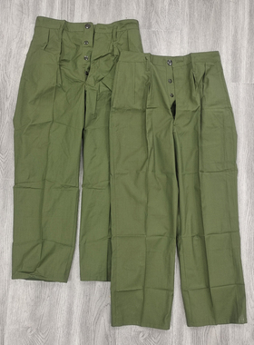 不变形老货65式的确良裤子柒捌式涤良夏裤怀旧收藏影视艺术绿君裤