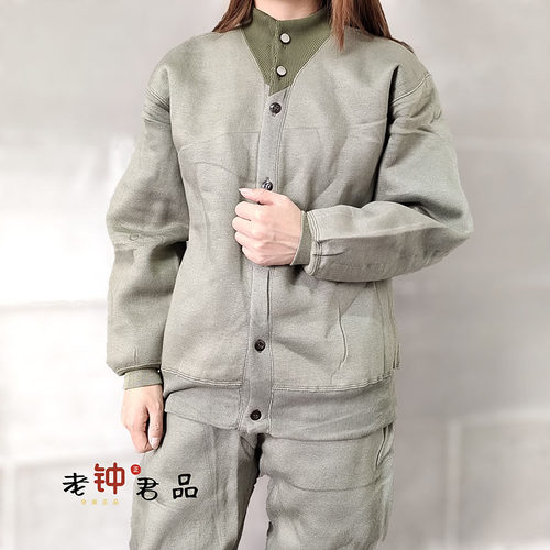 库存全新草绿绒衣裤女