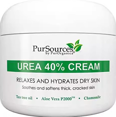 美国代购PurOrganica Urea 40% Foot Cream - No Pumice Stone -