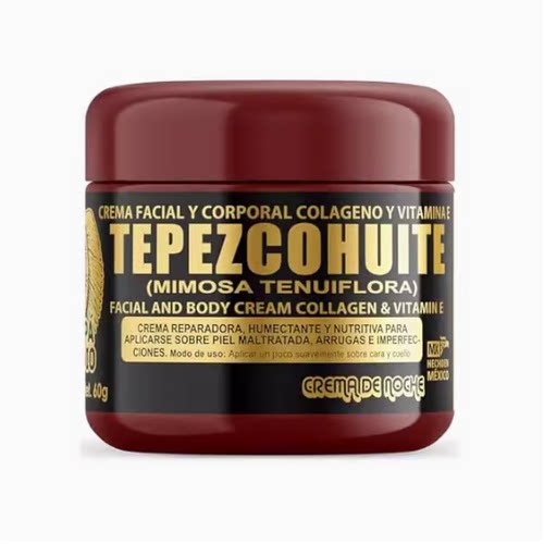 PAPA INDIO Tepezcohuite Night Skincare Cream Facial Colla