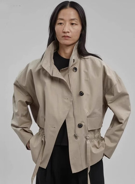 THERSTUDIO ROW短外套秋冬季新品工装风抽绳风衣简约百搭外套女装