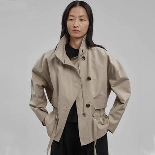 THERSTUDIO ROW短外套秋冬季新品工装风抽绳风衣简约百搭外套女装