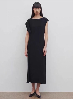THERSTUDIO ROW无袖连衣裙春夏新款三醋酸透气极简风长裙A字裙子