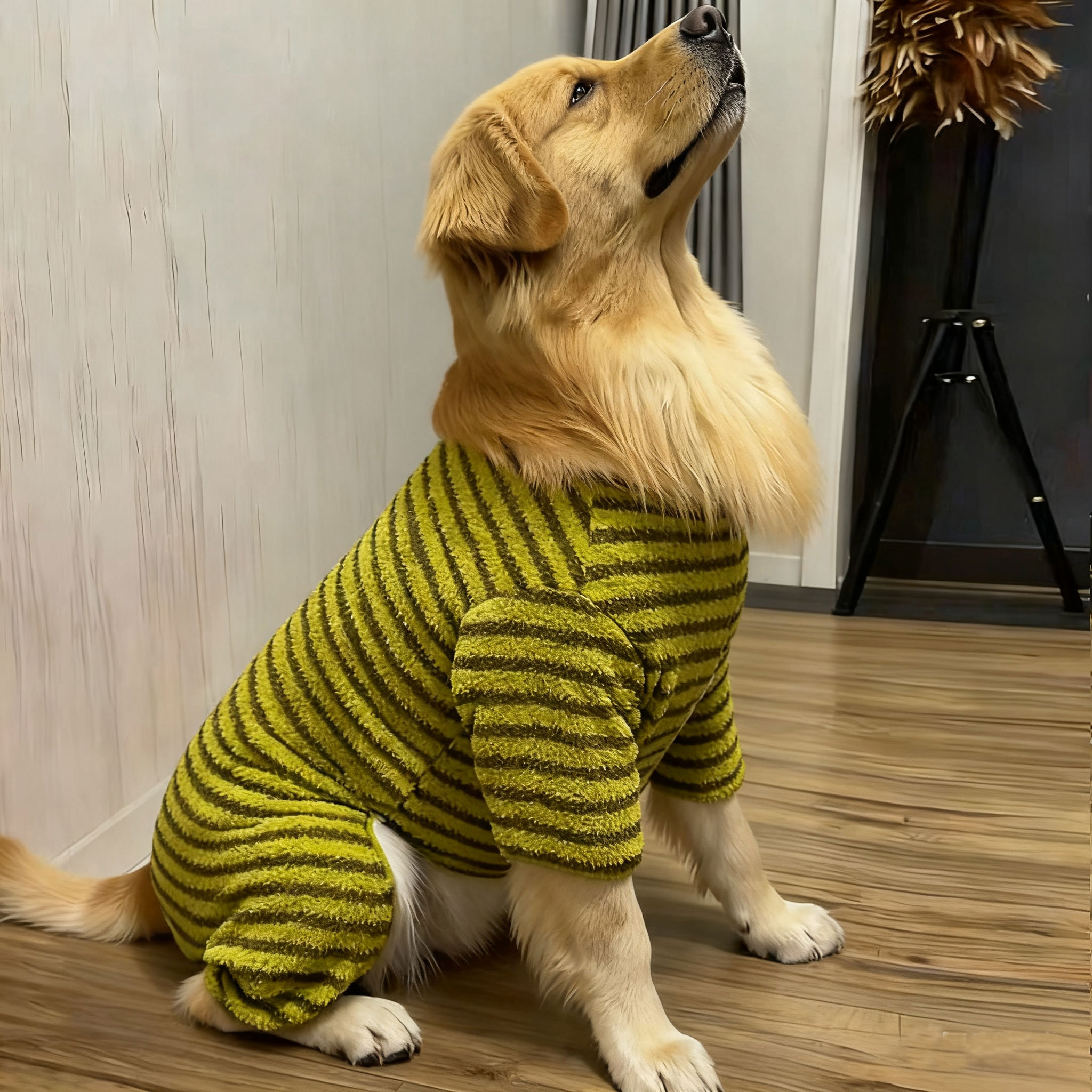 狗狗衣服冬装加厚绒款四脚衣大中型犬大码20斤宠物大狗田园犬外出